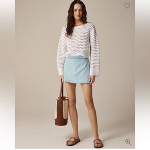 Jcrew Denim Mini Skort